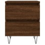 Oak brown engineered wood bedside table 40x35x50 cm by vidaXL, Nightstands - Ref: Foro24-826890, Price: 35,31 €, Discount: %