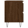 Oak brown engineered wood bedside table 40x35x50 cm by vidaXL, Nightstands - Ref: Foro24-826890, Price: 35,31 €, Discount: %