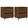 Nightstands 2 pcs oak brown engineered wood 40x35x50 cm by vidaXL, Nightstands - Ref: Foro24-826875, Price: 80,33 €, Discount: %