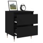 Nightstands 2 pcs engineered wood black 40x35x50 cm by vidaXL, Nightstands - Ref: Foro24-826863, Price: 76,76 €, Discount: %