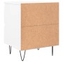 Mesita de noche madera contrachapada blanco 40x35x50 cm de vidaXL, Mesitas de noche - Ref: Foro24-826876, Precio: 54,99 €, De...