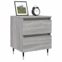 Bedside table 2 pcs Sonoma gray engineered wood 40x35x50 cm by vidaXL, Nightstands - Ref: Foro24-826873, Price: 78,01 €, Disc...