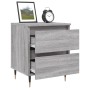 Bedside table 2 pcs Sonoma gray engineered wood 40x35x50 cm by vidaXL, Nightstands - Ref: Foro24-826873, Price: 78,01 €, Disc...