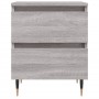 Bedside table 2 pcs Sonoma gray engineered wood 40x35x50 cm by vidaXL, Nightstands - Ref: Foro24-826873, Price: 78,01 €, Disc...