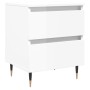 Nightstands 2 pcs glossy white engineered wood 40x35x50 cm by vidaXL, Nightstands - Ref: Foro24-826865, Price: 82,91 €, Disco...