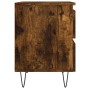 Smoked oak engineered wood bedside table 40x35x50 cm by vidaXL, Nightstands - Ref: Foro24-826886, Price: 42,07 €, Discount: %