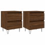 Nightstands 2 pcs oak brown engineered wood 40x35x50 cm by vidaXL, Nightstands - Ref: Foro24-826891, Price: 56,57 €, Discount: %