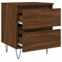 Nightstands 2 pcs oak brown engineered wood 40x35x50 cm by vidaXL, Nightstands - Ref: Foro24-826891, Price: 56,57 €, Discount: %