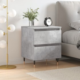 Concrete gray engineered wood bedside table 40x35x50 cm by vidaXL, Nightstands - Ref: Foro24-826868, Price: 43,03 €, Discount: %