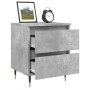 Concrete gray engineered wood bedside table 40x35x50 cm by vidaXL, Nightstands - Ref: Foro24-826868, Price: 43,03 €, Discount: %