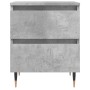 Concrete gray engineered wood bedside table 40x35x50 cm by vidaXL, Nightstands - Ref: Foro24-826868, Price: 43,03 €, Discount: %