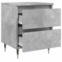 Concrete gray engineered wood bedside table 40x35x50 cm by vidaXL, Nightstands - Ref: Foro24-826868, Price: 43,03 €, Discount: %