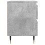 Concrete gray engineered wood bedside table 40x35x50 cm by vidaXL, Nightstands - Ref: Foro24-826868, Price: 43,03 €, Discount: %