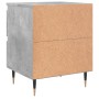 Concrete gray engineered wood bedside table 40x35x50 cm by vidaXL, Nightstands - Ref: Foro24-826868, Price: 43,03 €, Discount: %