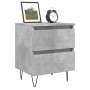 Nightstands 2 pcs concrete gray engineered wood 40x35x50 cm by vidaXL, Nightstands - Ref: Foro24-826885, Price: 77,96 €, Disc...