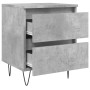 Nightstands 2 pcs concrete gray engineered wood 40x35x50 cm by vidaXL, Nightstands - Ref: Foro24-826885, Price: 77,96 €, Disc...