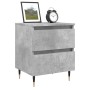 Bedside tables 2 units engineered wood gray concrete 40x35x50 cm by vidaXL, Nightstands - Ref: Foro24-826869, Price: 76,02 €,...