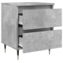 Bedside tables 2 units engineered wood gray concrete 40x35x50 cm by vidaXL, Nightstands - Ref: Foro24-826869, Price: 76,02 €,...