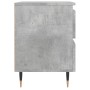 Bedside tables 2 units engineered wood gray concrete 40x35x50 cm by vidaXL, Nightstands - Ref: Foro24-826869, Price: 76,02 €,...