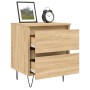 Sonoma oak engineered wood bedside table 40x35x50 cm by vidaXL, Nightstands - Ref: Foro24-826882, Price: 52,26 €, Discount: %