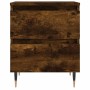 Smoked oak engineered wood bedside table 40x35x50 cm by vidaXL, Nightstands - Ref: Foro24-826870, Price: 44,25 €, Discount: %