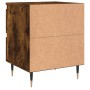 Smoked oak engineered wood bedside table 40x35x50 cm by vidaXL, Nightstands - Ref: Foro24-826870, Price: 44,25 €, Discount: %