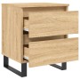 Mesita de noche madera de ingeniería roble Sonoma 40x35x50 cm de vidaXL, Mesitas de noche - Ref: Foro24-826898, Precio: 54,99...