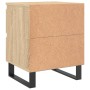 Mesita de noche madera de ingeniería roble Sonoma 40x35x50 cm de vidaXL, Mesitas de noche - Ref: Foro24-826898, Precio: 54,99...