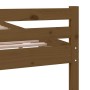 Estructura de cama madera maciza marrón miel 140x190 cm de vidaXL, Camas y somieres - Ref: Foro24-814802, Precio: 136,60 €, D...