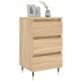 Mesita noche 2 uds madera ingeniería roble Sonoma 40x35x69 cm de vidaXL, Mesitas de noche - Ref: Foro24-826915, Precio: 93,99...