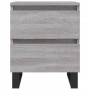 Bedside table 2 pcs Sonoma gray engineered wood 40x35x50 cm by vidaXL, Nightstands - Ref: Foro24-826905, Price: 97,99 €, Disc...