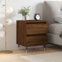 Engineered wood brown oak bedside table 40x35x50 cm by vidaXL, Nightstands - Ref: Foro24-826874, Price: 54,76 €, Discount: %