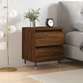 Engineered wood brown oak bedside table 40x35x50 cm by vidaXL, Nightstands - Ref: Foro24-826874, Price: 45,99 €, Discount: %