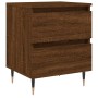 Engineered wood brown oak bedside table 40x35x50 cm by vidaXL, Nightstands - Ref: Foro24-826874, Price: 54,76 €, Discount: %