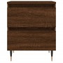 Engineered wood brown oak bedside table 40x35x50 cm by vidaXL, Nightstands - Ref: Foro24-826874, Price: 54,76 €, Discount: %