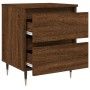 Engineered wood brown oak bedside table 40x35x50 cm by vidaXL, Nightstands - Ref: Foro24-826874, Price: 54,76 €, Discount: %