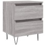 Sonoma Nachttisch aus grauem Holzwerkstoff 40x35x50 cm von vidaXL, Nachttische - Ref: Foro24-826888, Preis: 43,99 €, Rabatt: %