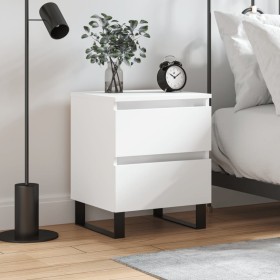 Mesita de noche madera contrachapada blanco 40x35x50 cm de vidaXL, Mesitas de noche - Ref: Foro24-826892, Precio: 66,99 €, De...