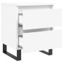 Mesita de noche madera contrachapada blanco 40x35x50 cm de vidaXL, Mesitas de noche - Ref: Foro24-826892, Precio: 68,47 €, De...