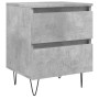 Concrete gray engineered wood bedside table 40x35x50 cm by vidaXL, Nightstands - Ref: Foro24-826884, Price: 43,89 €, Discount: %