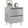 Concrete gray engineered wood bedside table 40x35x50 cm by vidaXL, Nightstands - Ref: Foro24-826884, Price: 43,89 €, Discount: %