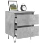 Concrete gray engineered wood bedside table 40x35x50 cm by vidaXL, Nightstands - Ref: Foro24-826884, Price: 43,89 €, Discount: %