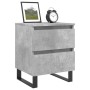 Nightstands 2 pcs concrete gray engineered wood 40x35x50 cm by vidaXL, Nightstands - Ref: Foro24-826901, Price: 90,77 €, Disc...