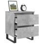 Nightstands 2 pcs concrete gray engineered wood 40x35x50 cm by vidaXL, Nightstands - Ref: Foro24-826901, Price: 90,77 €, Disc...