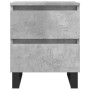 Nightstands 2 pcs concrete gray engineered wood 40x35x50 cm by vidaXL, Nightstands - Ref: Foro24-826901, Price: 90,77 €, Disc...