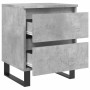 Nightstands 2 pcs concrete gray engineered wood 40x35x50 cm by vidaXL, Nightstands - Ref: Foro24-826901, Price: 90,77 €, Disc...