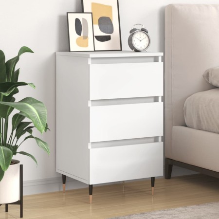 White engineered wood bedside table 40x35x69 cm by vidaXL, Nightstands - Ref: Foro24-826908, Price: 54,06 €, Discount: %