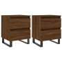 Nightstands 2 pcs oak brown engineered wood 40x35x50 cm by vidaXL, Nightstands - Ref: Foro24-826907, Price: 89,58 €, Discount: %