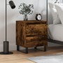 Smoked oak engineered wood bedside table 40x35x50 cm by vidaXL, Nightstands - Ref: Foro24-826902, Price: 48,36 €, Discount: %