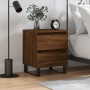 Engineered wood brown oak bedside table 40x35x50 cm by vidaXL, Nightstands - Ref: Foro24-826906, Price: 41,22 €, Discount: %